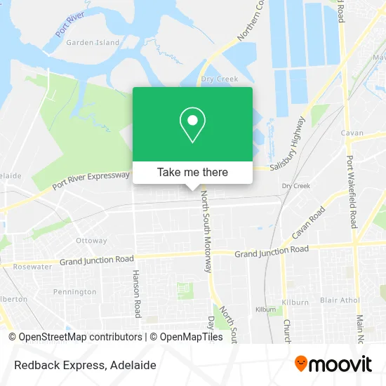 Mapa Redback Express