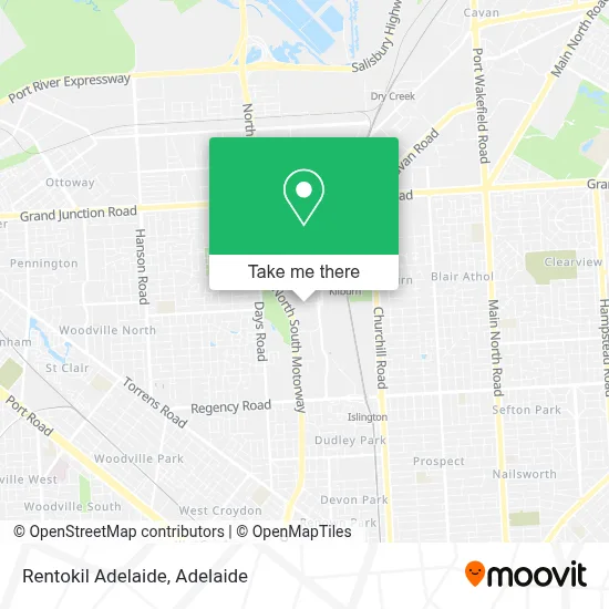 Mapa Rentokil Adelaide