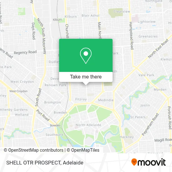 Mapa SHELL OTR PROSPECT