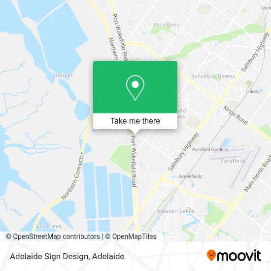 Mapa Adelaide Sign Design