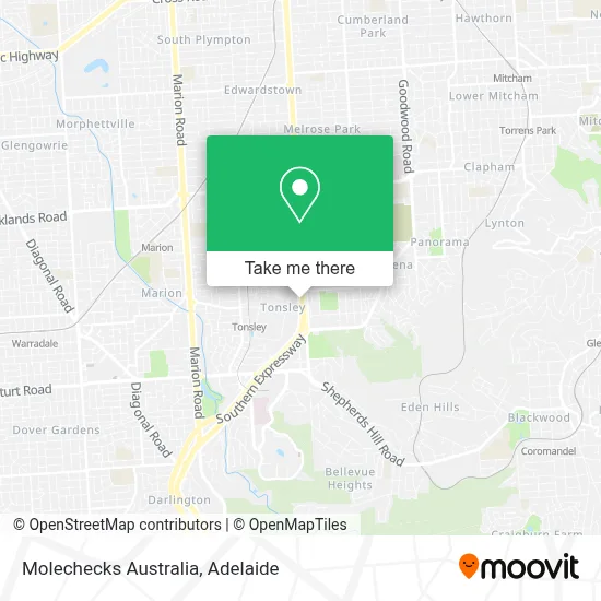 Mapa Molechecks Australia