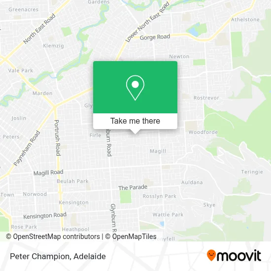 Mapa Peter Champion