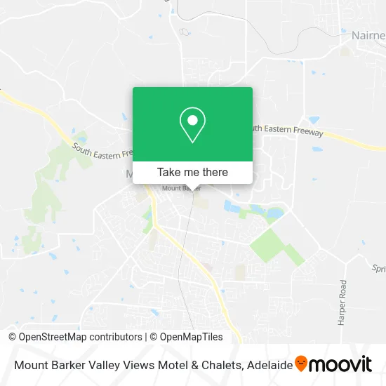Mapa Mount Barker Valley Views Motel & Chalets
