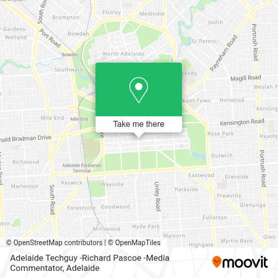 Mapa Adelaide Techguy -Richard Pascoe -Media Commentator