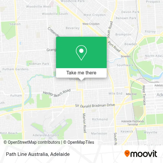Mapa Path Line Australia