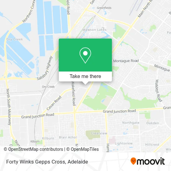 Mapa Forty Winks Gepps Cross