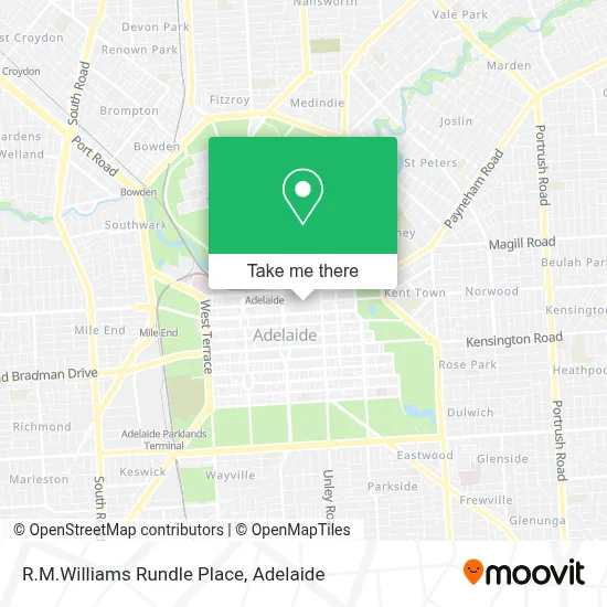 Mapa R.M.Williams Rundle Place
