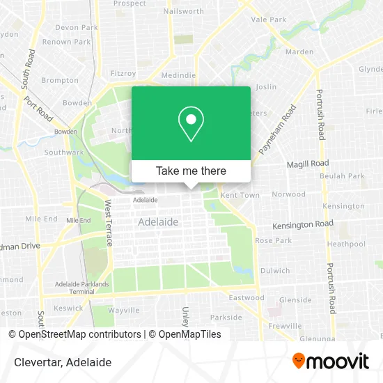 Mapa Clevertar
