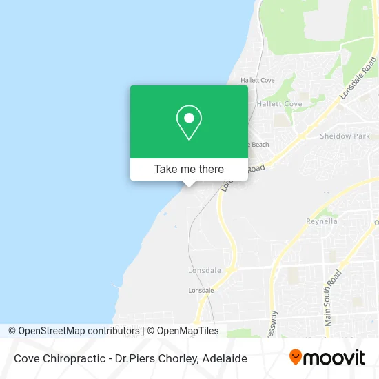 Mapa Cove Chiropractic - Dr.Piers Chorley