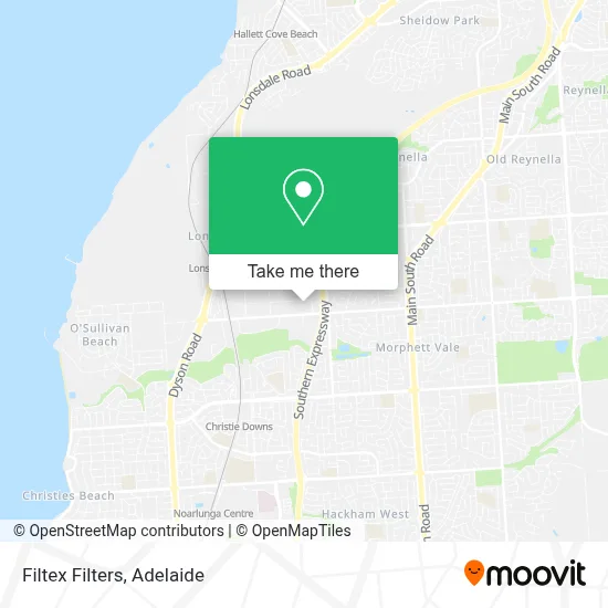 Mapa Filtex Filters