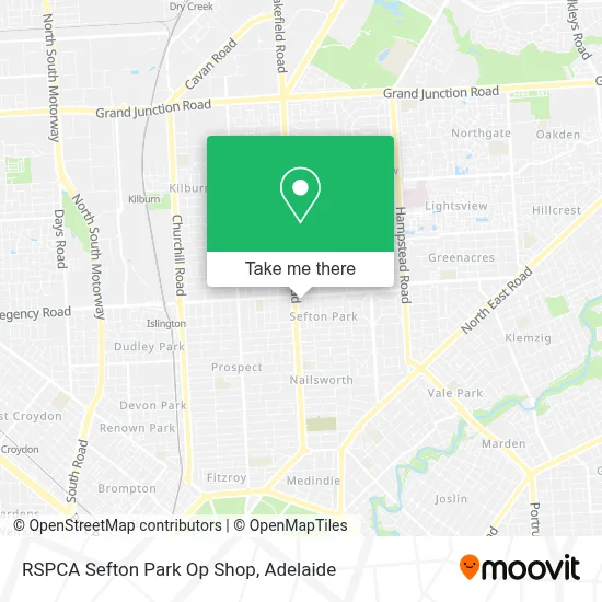 Mapa RSPCA Sefton Park Op Shop
