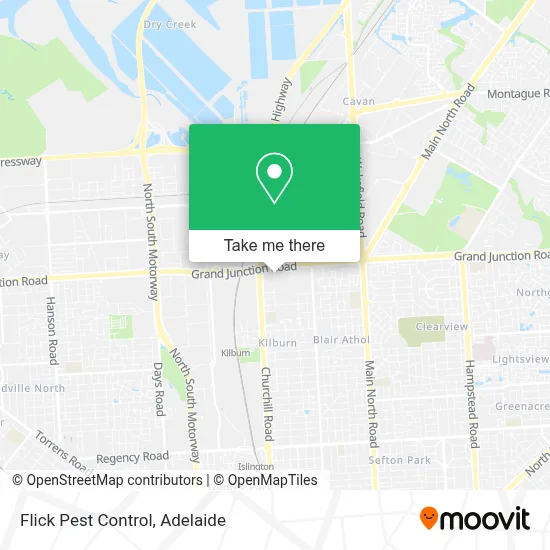 Mapa Flick Pest Control