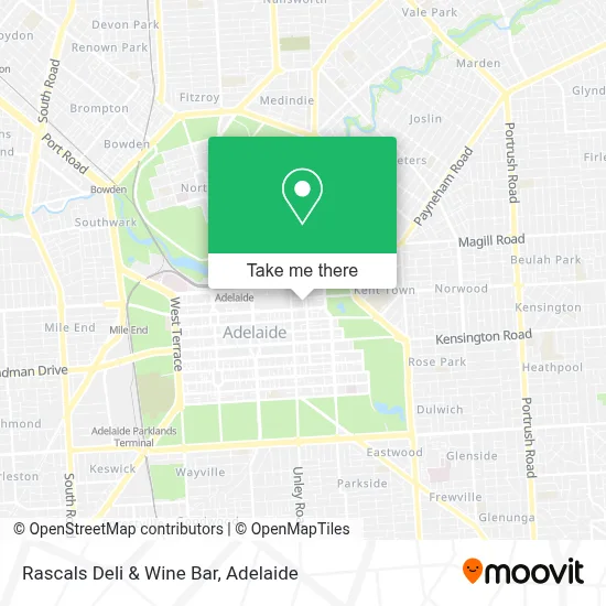 Mapa Rascals Deli & Wine Bar