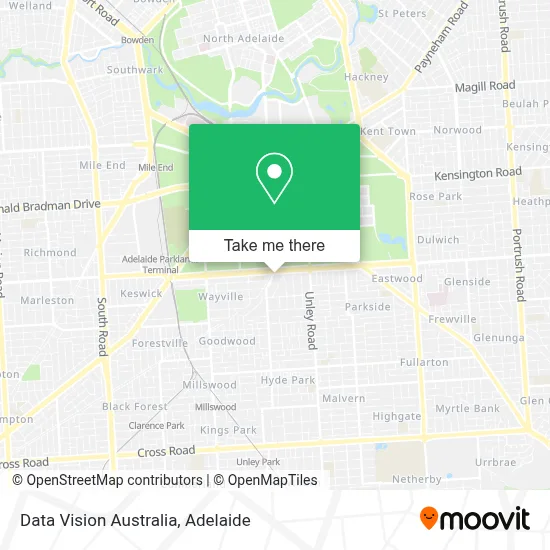 Mapa Data Vision Australia