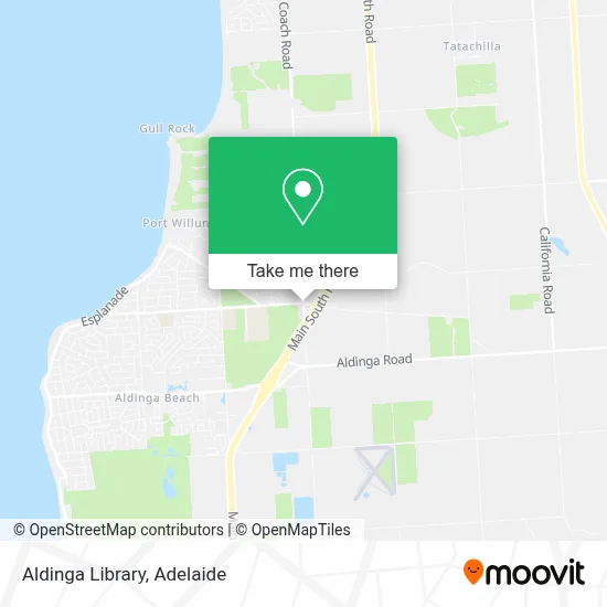 Mapa Aldinga Library