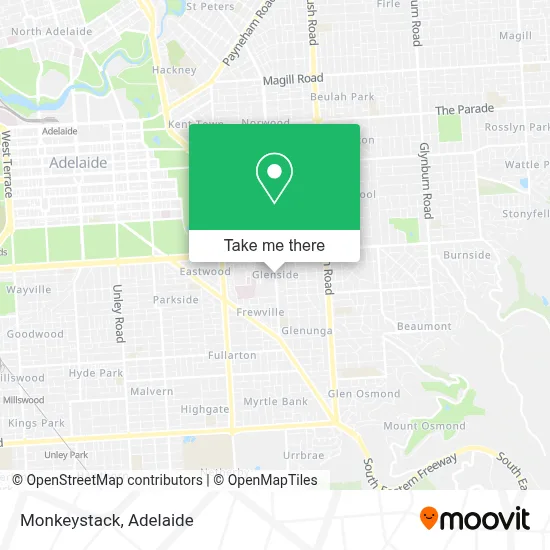 Mapa Monkeystack