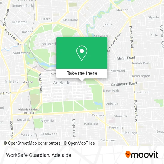 Mapa WorkSafe Guardian