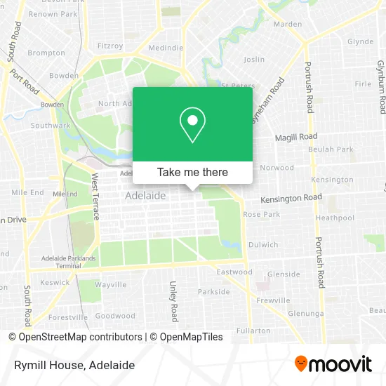 Mapa Rymill House