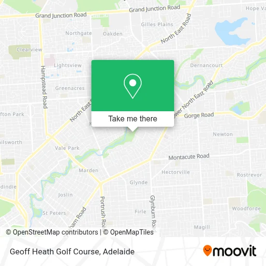 Mapa Geoff Heath Golf Course