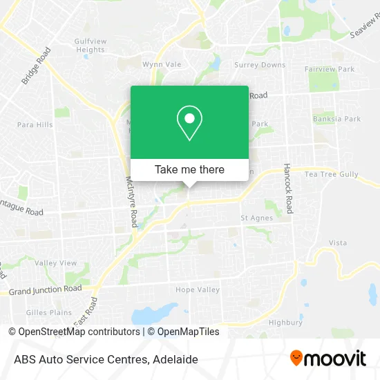 Mapa ABS Auto Service Centres