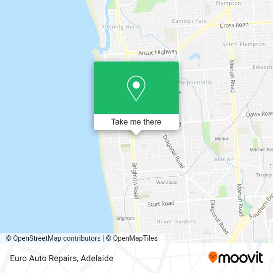 Mapa Euro Auto Repairs