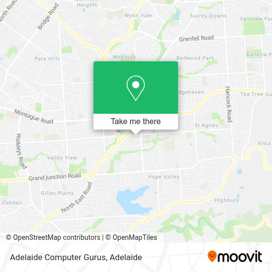 Mapa Adelaide Computer Gurus