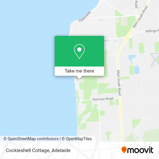 Mapa Cockleshell Cottage