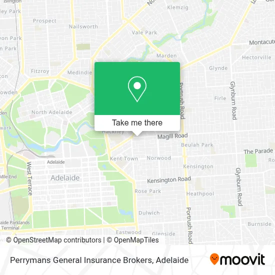 Mapa Perrymans General Insurance Brokers