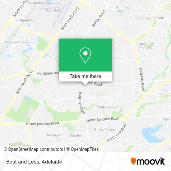 Mapa Best and Less