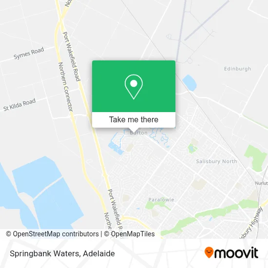 Mapa Springbank Waters
