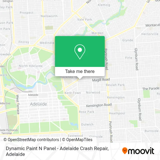 Mapa Dynamic Paint N Panel - Adelaide Crash Repair