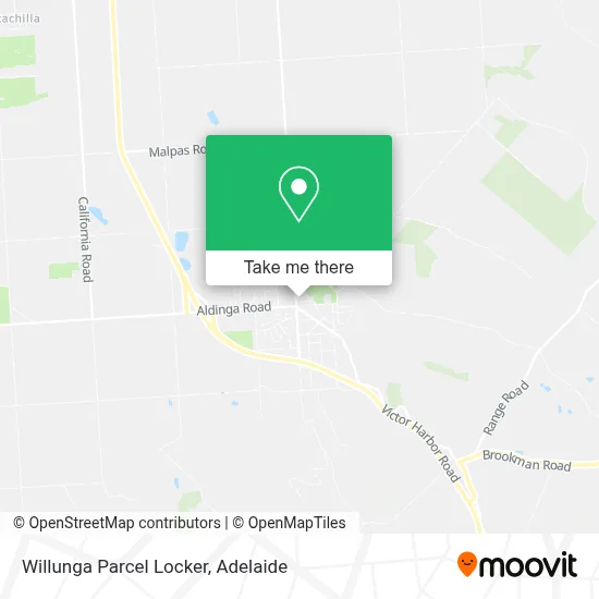 Mapa Willunga Parcel Locker