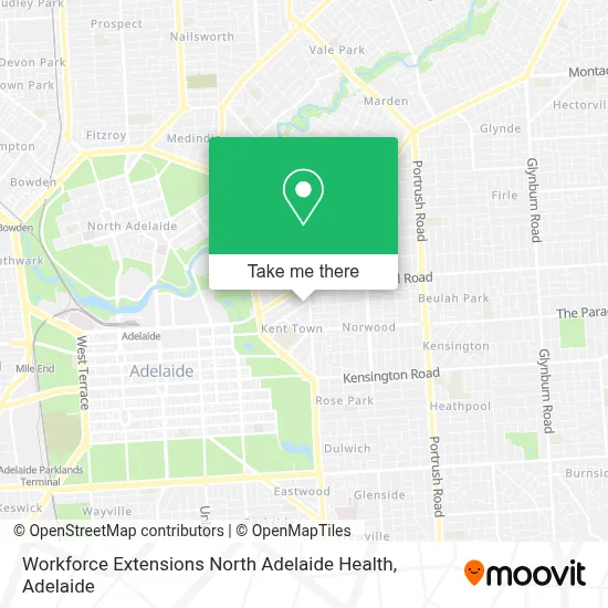 Mapa Workforce Extensions North Adelaide Health