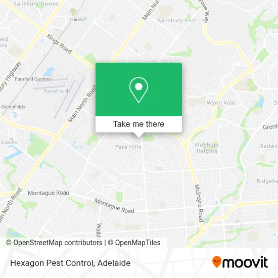 Mapa Hexagon Pest Control