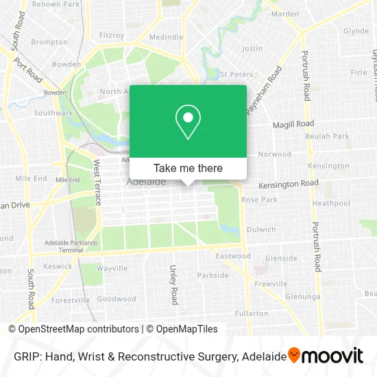 Mapa GRIP: Hand, Wrist & Reconstructive Surgery