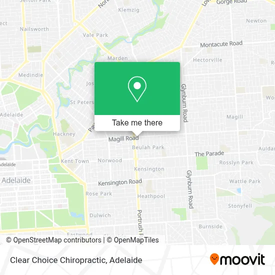 Mapa Clear Choice Chiropractic