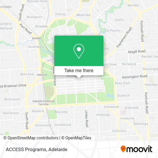 ACCESS Programs map
