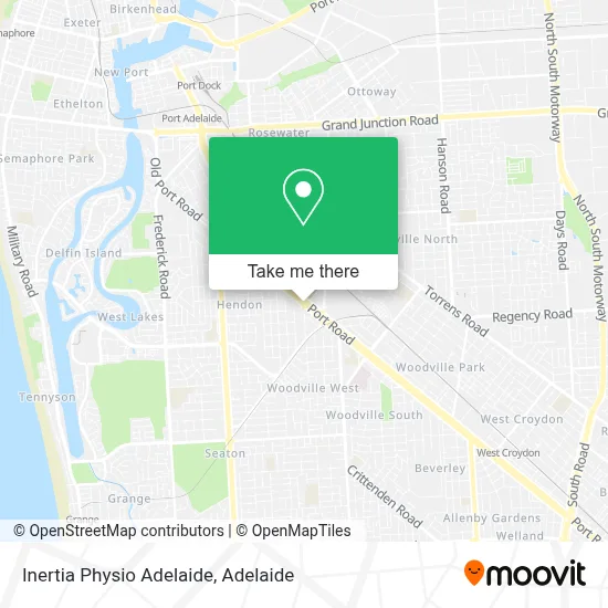 Mapa Inertia Physio Adelaide