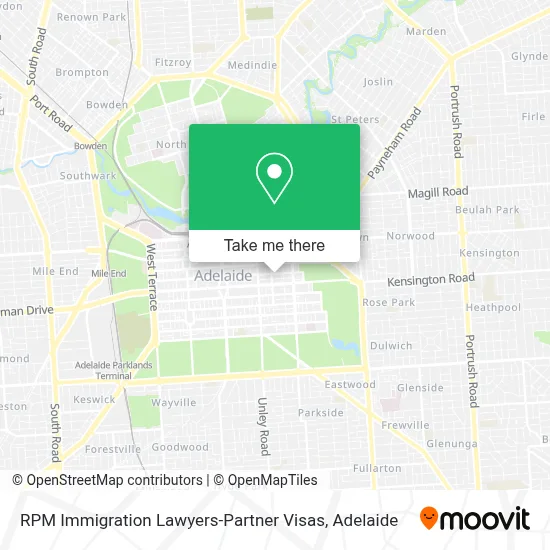 Mapa RPM Immigration Lawyers-Partner Visas