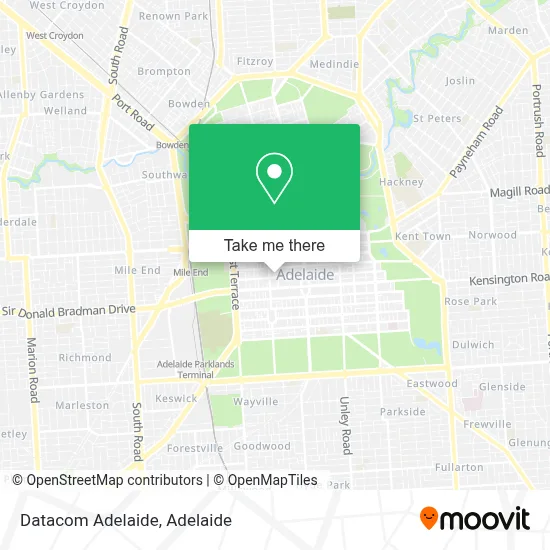 Mapa Datacom Adelaide