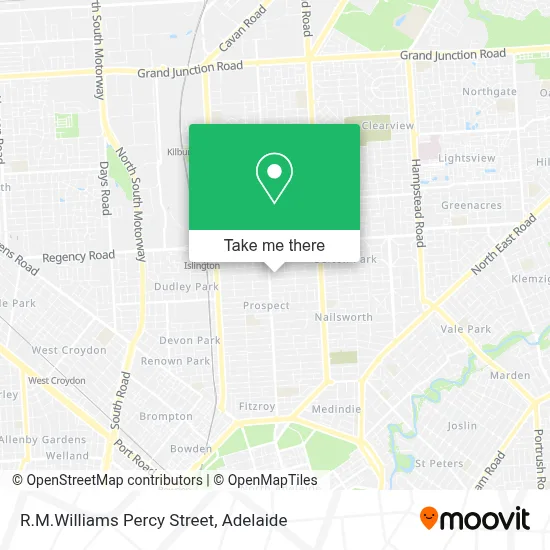 Mapa R.M.Williams Percy Street