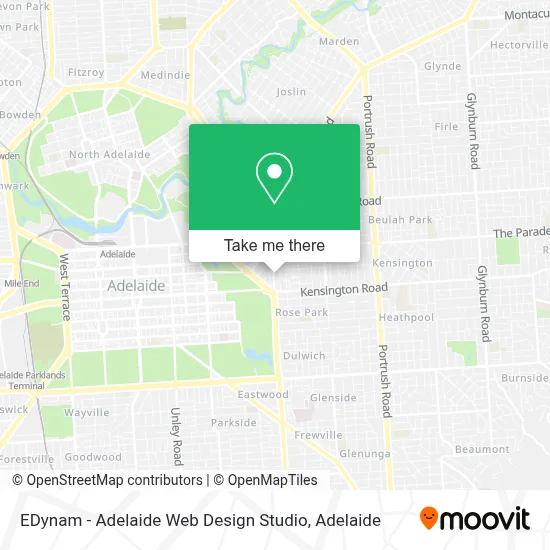 Mapa EDynam - Adelaide Web Design Studio
