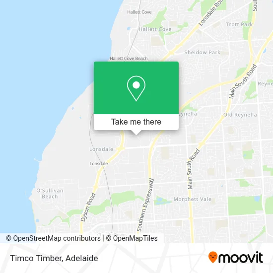 Mapa Timco Timber