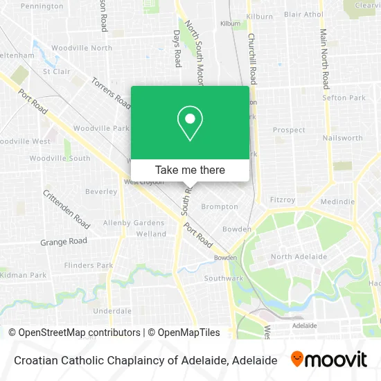 Mapa Croatian Catholic Chaplaincy of Adelaide