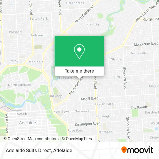 Mapa Adelaide Suits Direct