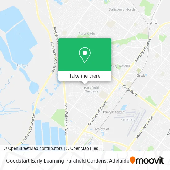 Mapa Goodstart Early Learning Parafield Gardens