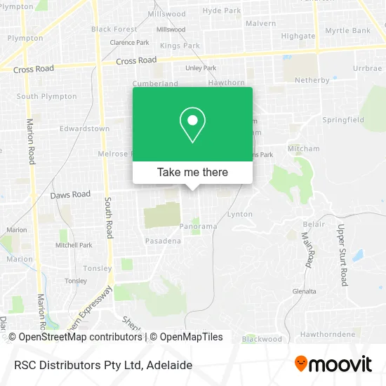 Mapa RSC Distributors Pty Ltd