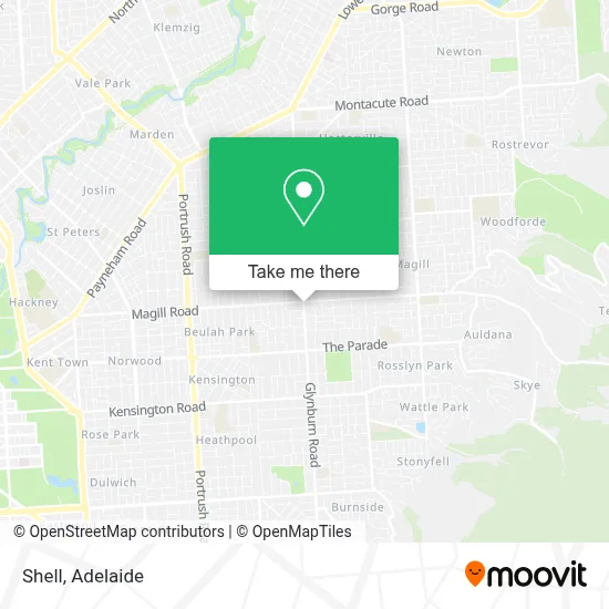 Mapa Shell