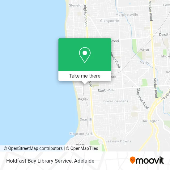 Mapa Holdfast Bay Library Service