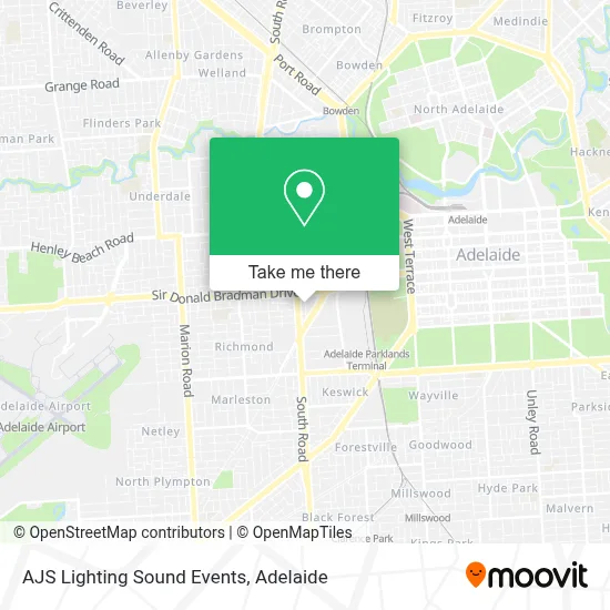AJS Lighting Sound Events map